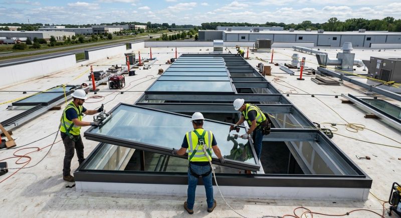Commercial Skylight Renovation in Beaumont, TX